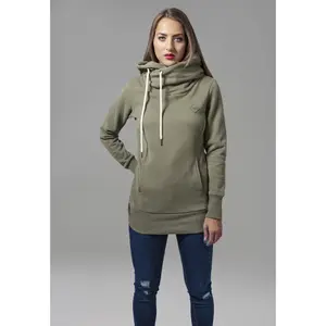 Women's hooded sweatshirt Urban Classic long logopatch image-0
