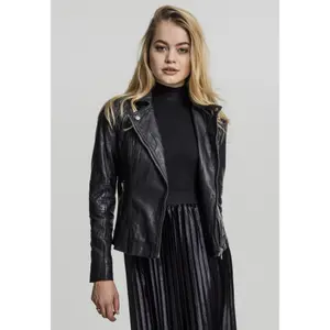 Donna Urban Classic parka in pelle imitazione biker image-2