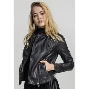 Donna Urban Classic parka in pelle imitazione biker image-6