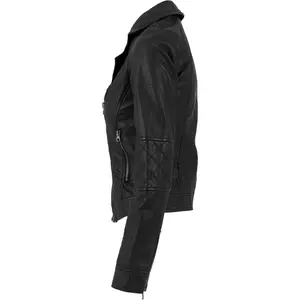 Donna Urban Classic parka in pelle imitazione biker image-4