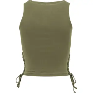 Crop Top Damen Urban Classic lace image-4