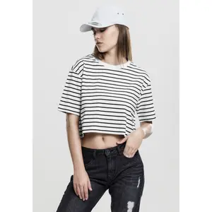 T-shirt mulher Urban Classic Striped Oversized image-1