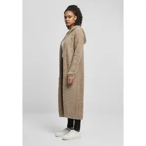 Cardigan long femme Urban Classics hooded feather image-4