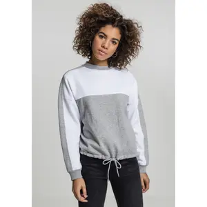 T-shirt til kvinder Urban Classic Oversized 2-tone Stripe crew image-1