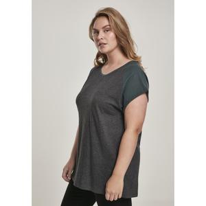 T-shirt i stor storlek för kvinnor Urban Classic contrat raglan image-6