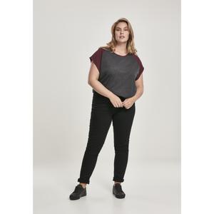 T-shirt i stor storlek för kvinnor Urban Classic contrat raglan image-1