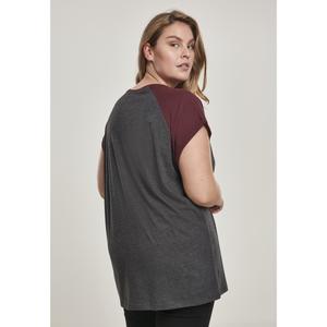 T-shirt i stor storlek för kvinnor Urban Classic contrat raglan image-4
