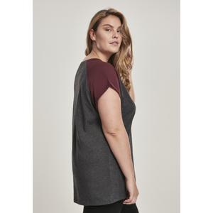 T-shirt i stor storlek för kvinnor Urban Classic contrat raglan image-5
