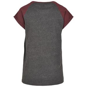 T-shirt i stor storlek för kvinnor Urban Classic contrat raglan image-3