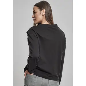 T-shirt til kvinder Urban Classic terry volant crew image-4