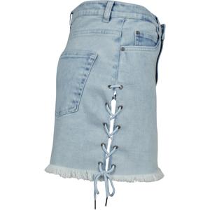 Women's skirt Urban Classic denim lace up image-4