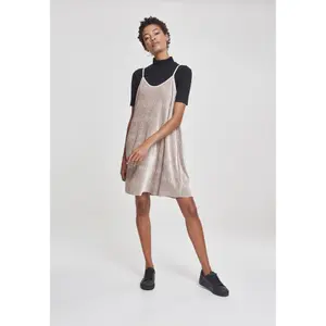 Women's Urban Classic velvet lip dress image-2