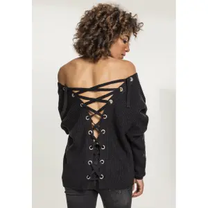 Sweatshirt woman large sizes Urban Classic back lace up image-6