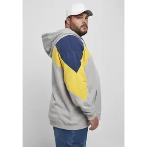 Hooded sweatshirt Urban Classics oversize 3-tone (grandes tailles) image-5