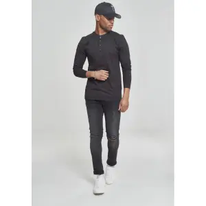 Urban Classic basic henley T-shirt image-2