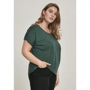 Dames-T-shirt grote maat Urban Classic yarn baby Stripe image-1