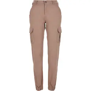 Cargo-byxor för kvinnor Urban Classics high waist (Grandes tailles)