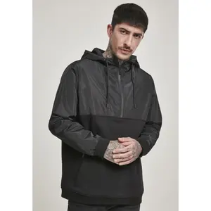 Hooded sweatshirt Urban Classic military half zip  image-2