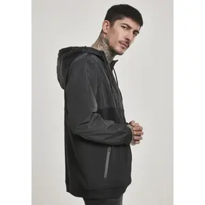 Hooded sweatshirt Urban Classic military half zip  image-6