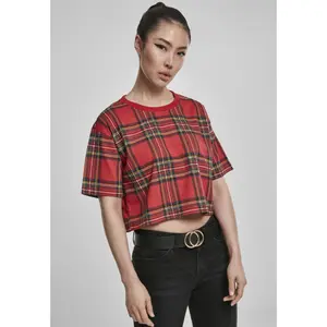 Woman's Urban Classic tartan Oversized T-shirt image-2