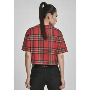 Woman's Urban Classic tartan Oversized T-shirt image-4