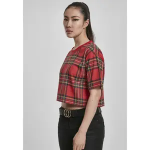 Woman's Urban Classic tartan Oversized T-shirt image-6