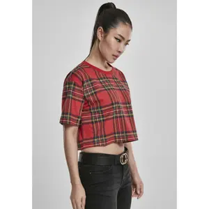 Woman's Urban Classic tartan Oversized T-shirt image-5