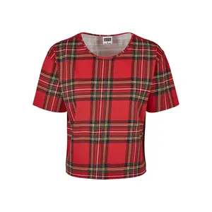 Woman's Urban Classic tartan Oversized T-shirt image-0