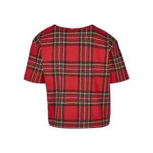 Woman's Urban Classic tartan Oversized T-shirt image-3