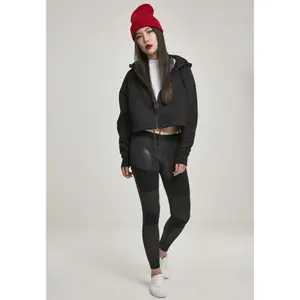 Women's hooded sweatshirt urban Classic raglan zip image-2