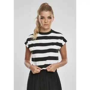 Women's T-shirt Urban Classics stripe short image-2