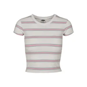 Women's T-shirt Urban Classics stripe cropped image-0