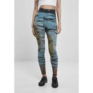 Leggings för kvinnor Urban Classics cotton tie dye high waist image-1