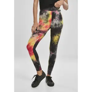 Leggings för kvinnor Urban Classics tie dye high waist image-3