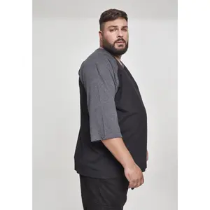 T-shirt i stor storlek Urban Classic contrat 3/4 leeve raglan image-4