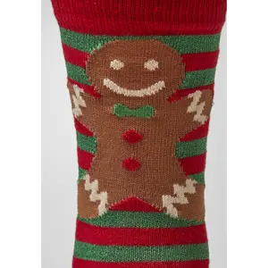 Sokker Urban Classics christmas gingerbread lurex (3pcs) image-1