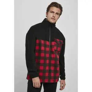 Jacket Urban Classics patterned polar fleece track image-1