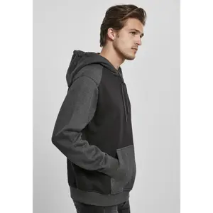 Hooded sweatshirt Urban Classics 2-tone fake raglan image-2