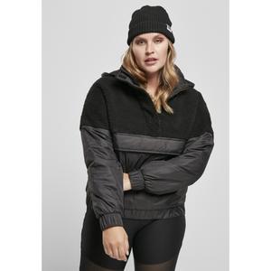 tb3990-00825-u-women-s-fleece-urban-classics-sherpa-mix-pull-over-grandes-tailles-black-black