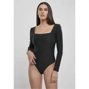 Women's bodystocking with ribbed sleeves Urban Classics image-3