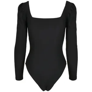 Women's bodystocking with ribbed sleeves Urban Classics image-1