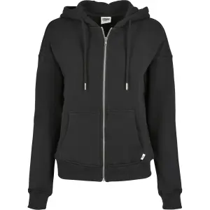 Sweatshirt med huva för kvinnor Urban Classics organic terry zip-grandes tailles