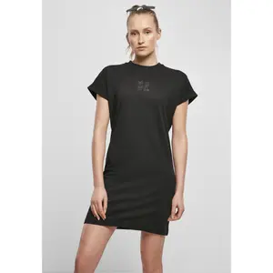 Women's t-shirt dress Urban Classics cut on sleeve printed (large sizes) image-2