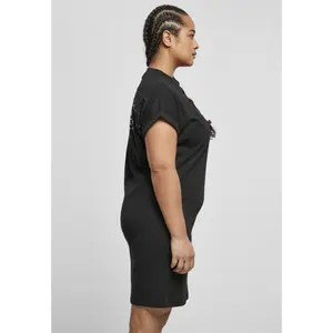 Women's t-shirt dress Urban Classics cut on sleeve printed image-5