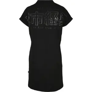 Women's t-shirt dress Urban Classics cut on sleeve printed (large sizes) image-5