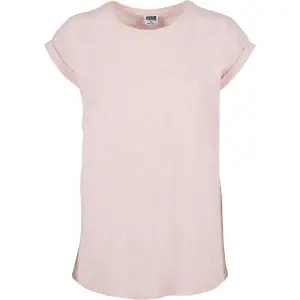 T-shirt mulher Urban Classics color melange extended shoulder-tamanhos grandes image-0