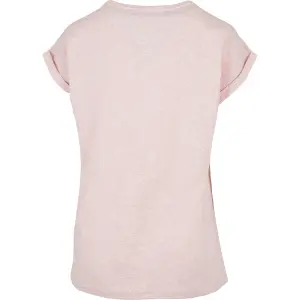 T-shirt mulher Urban Classics color melange extended shoulder-tamanhos grandes image-1