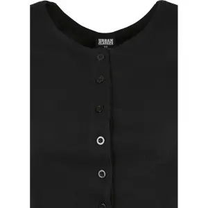 Dames-T-shirt Urban Classics cropped button up rib image-2