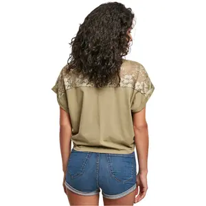 Camiseta de manga corta para mujer Urban Classics Lace image-5