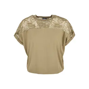 Camiseta de manga corta para mujer Urban Classics Lace image-0